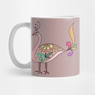 Madhubani Peacock pop art Mug